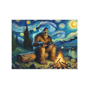 Bigfoot Starry Night Postcards (10 Pieces) - Shop A Variety Of PNW And Bigfoot Gifts At Eldon.fun, Your Gateway To The Olympic National Forest 669d820002127948810eda00 80978 0 Bigfoot Starry Night Postcards